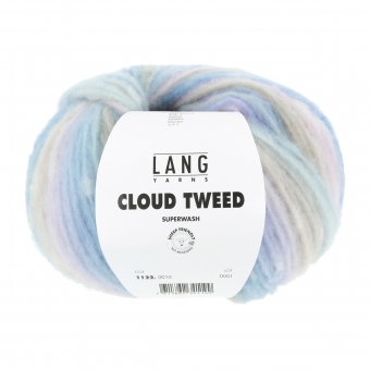 Cloud Tweed Lang Yarns 10 Azur/Lila/Camel