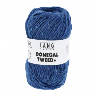 Donegal Tweed+ Lang Yarns 06 Royal Blau