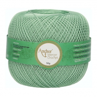 Anchor Mercer Crochet Stärke 20 206 Grün