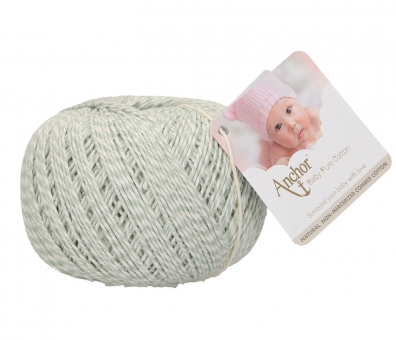 Anchor Baby Pure Cotton Multicolor 501 Creamy Green
