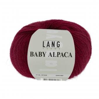 Baby Alpaca Lang Yarns 162 DUNKELROT