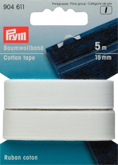 Baumwollband 15mm 