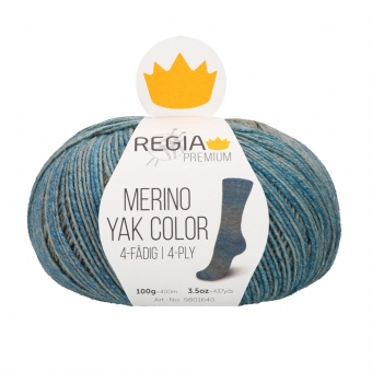 Regia Premium Merino Yak Color 4-ply 8513 Seaweed Color