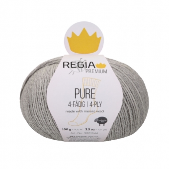 Regia Premium Pure 4-fädig 90 light grey meliert