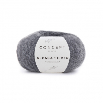 Alpaca Silver Katia Concept 256 Dunkelgrau-Silber