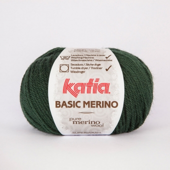 Basic Merino von Katia 15 Sehr dunkelgrün