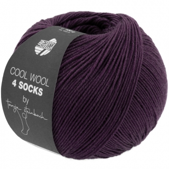 Cool Wool 4 Socks Lana Grossa 7725 Aubergine