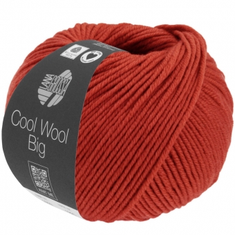 Cool Wool Big Melange Lana Grossa 1628 Rot meliert