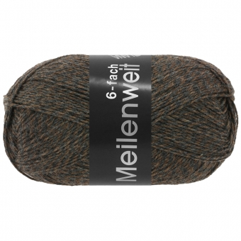 Meilenweit 6-ply Mouline Lana Grossa 8507 Anthrazit/Dunkelgrau