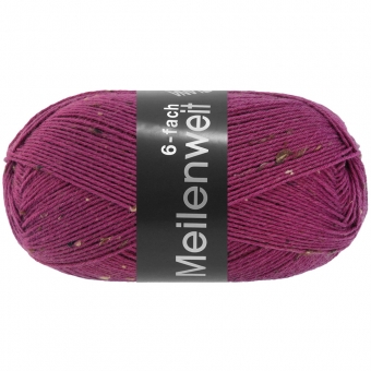 Meilenweit 6-ply Tweed Lana Grossa 9252 Dunkelfuchsia