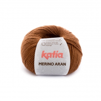 Merino Aran von Katia 100g-Knäuel 37 Hellbraun