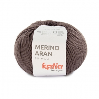 Merino Aran von Katia 100g-Knäuel 94 Aubergine