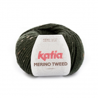 Merino Tweed Wolle von Katia 310 Dunkelgrün