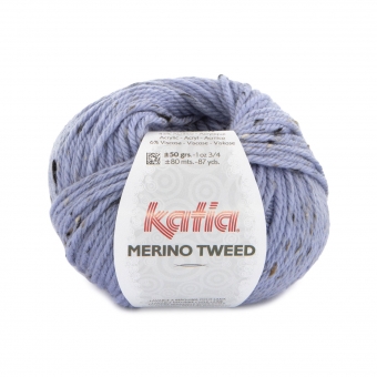 Merino Tweed Wolle von Katia 319 Hellmalve
