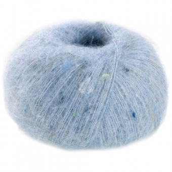 Natural Superkid Tweed Lana Grossa 618 Hellblau