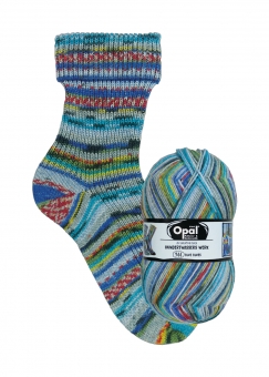 Opal 4-fach Hundertwasser 4 944 Blue Blues