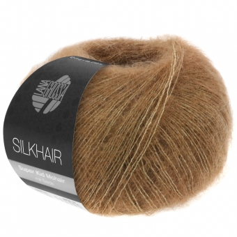 Silkhair Uni und Melange Lana Grossa 169 Nougat