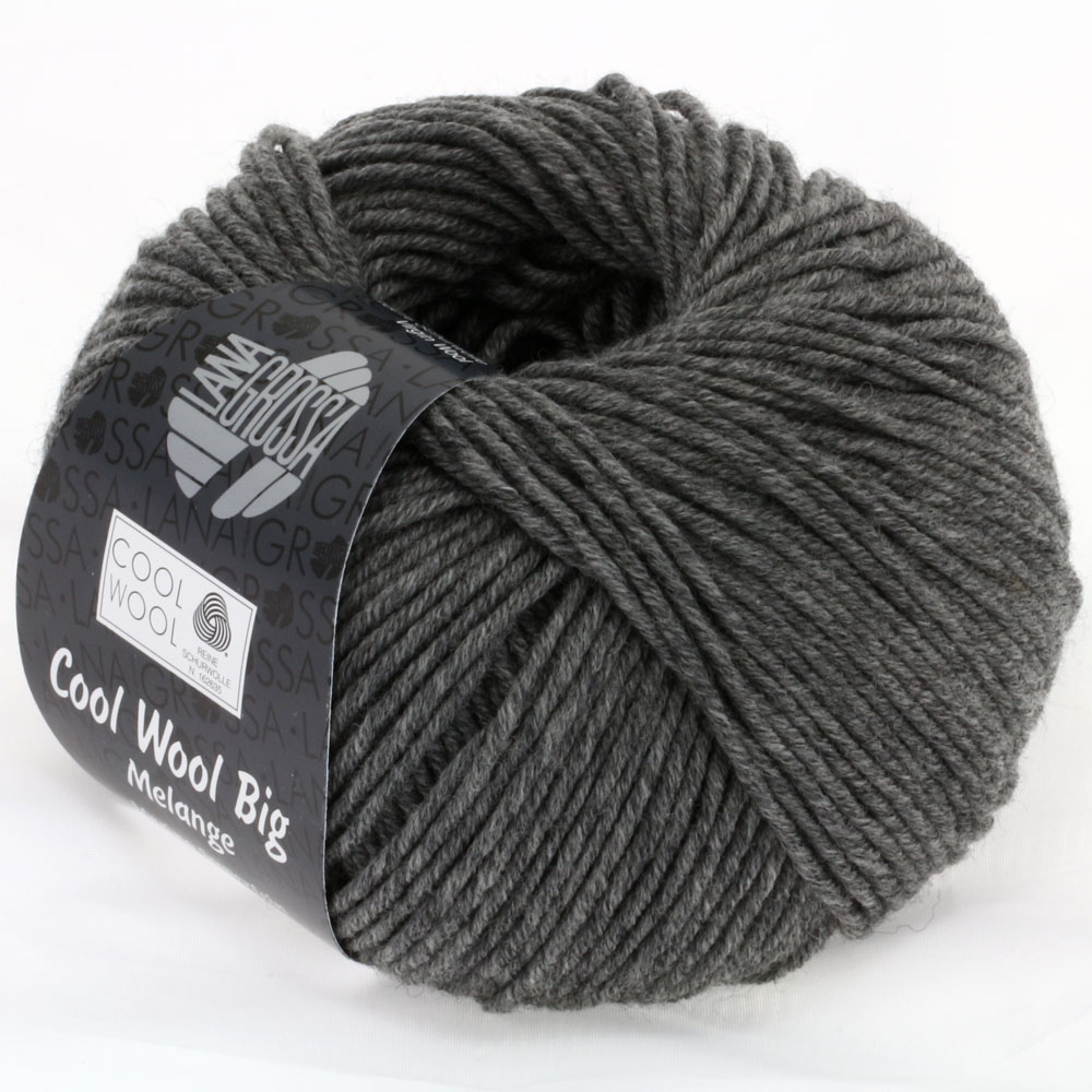 Cool Wool Big Uni Lana Grossa 617 dunkelgrau meliert | online bestellen